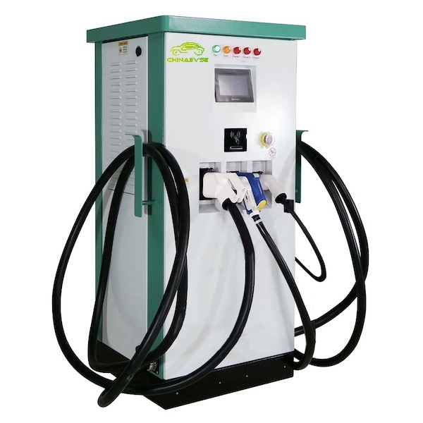 103kw 163kw 223kw 283kw အားသွင်းသေနတ်သုံးချောင်း DC Fast EV အားသွင်းကိရိယာ