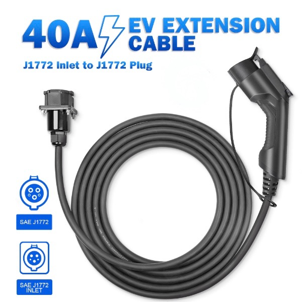 9.8KW J1772 Type 1 40A Extension Cable