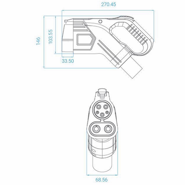 Cáp sạc EV nhanh CCS1 DC-3