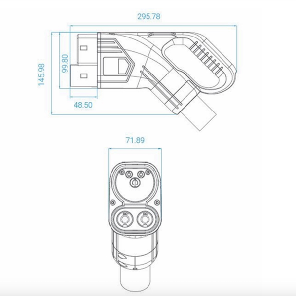 CCS2 DC Fast EV nabíjecí kabel-3