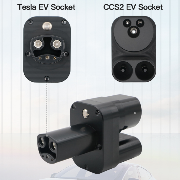 Adaptateur CCS2 vers Tesla DC EV