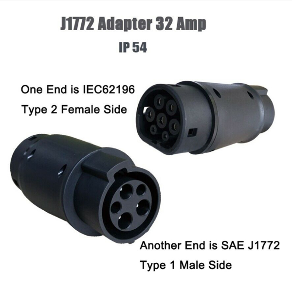 Type 1 සිට Type 2 AC EV Adapter-1