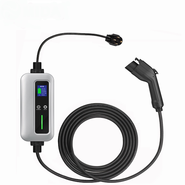 9.8KW 16A to 40A Adjustable Type 1 Level 2 Portable EV Charger-1