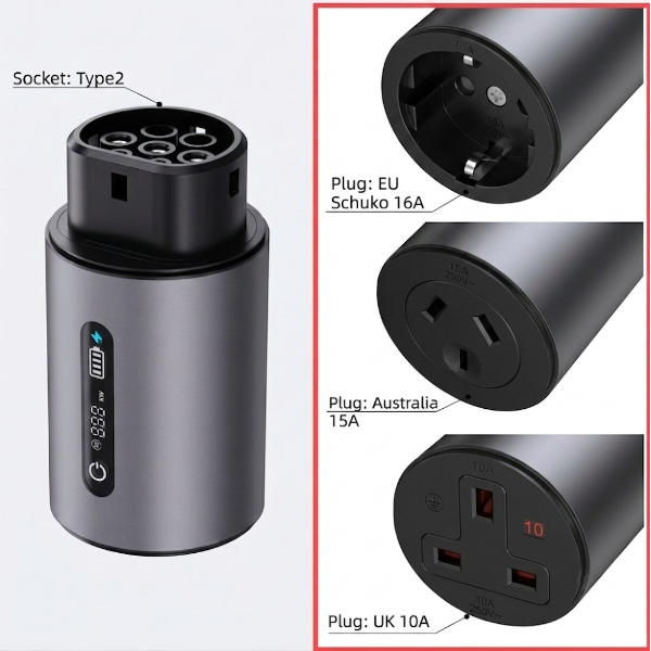 LED TYPE2 V2L Adapter-