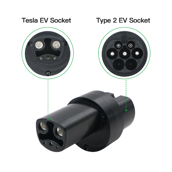 Type 2 to Tesla AC EV Adapter